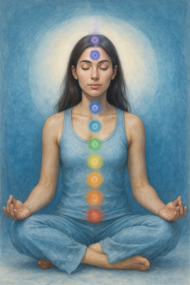 figura ilustrativa atenção plena e equilibrio dos chackras